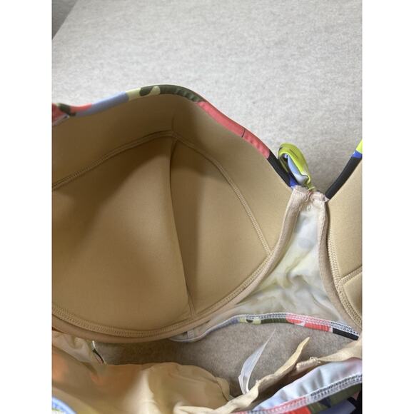 Lane Bryant Cacique Swim Lightly Lined Balconette Top 44G Underwire Floral NEW - Picture 8 of 8